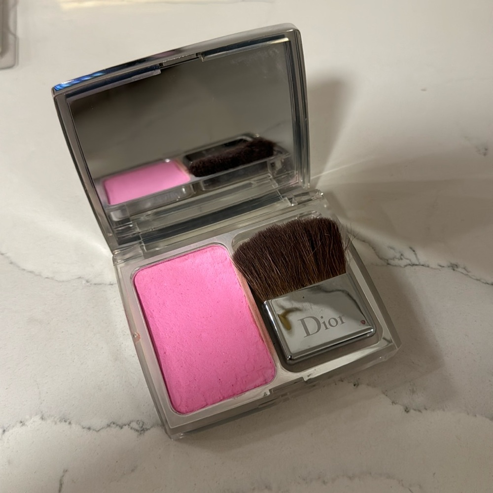 Used Dior, rosy glow blush